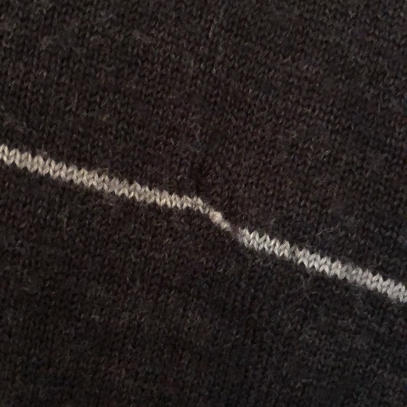 Smartwool merino wool gray stripe crew neck - Picture 5 of 7